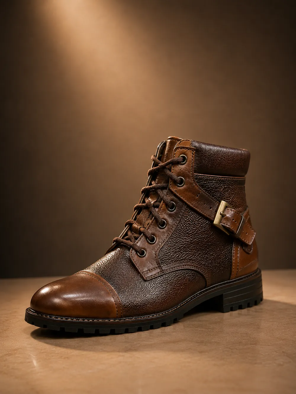 Combat Boot — handcrafted full-grain leather, Akhan Leather Agra