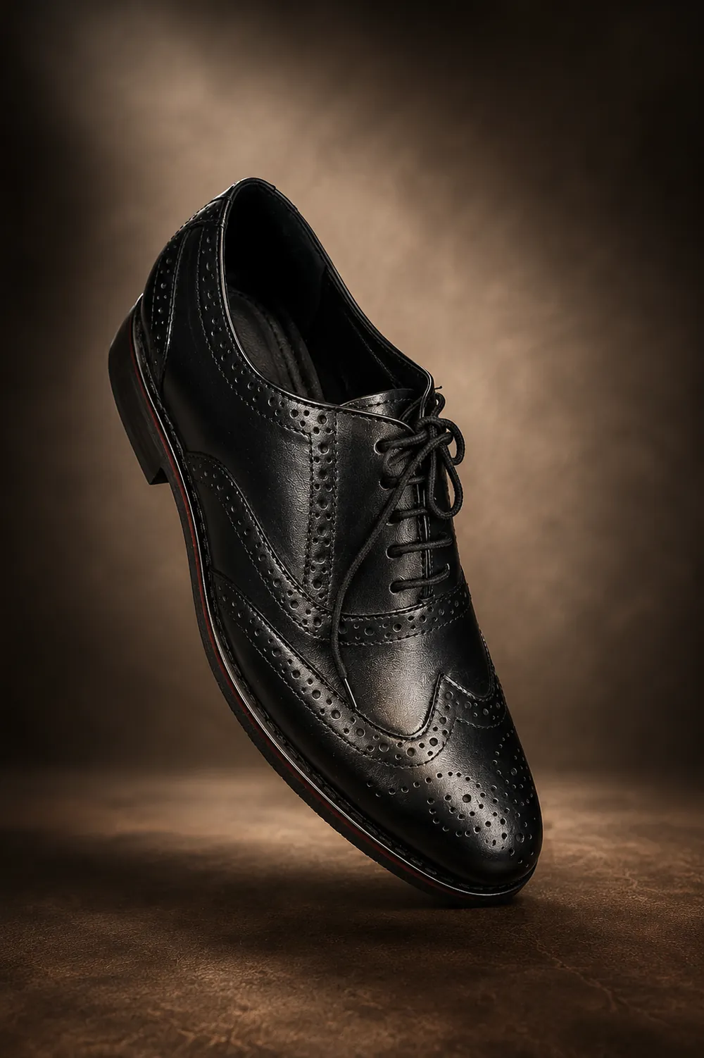 Brogue Derby — handcrafted full-grain leather, Akhan Leather Agra